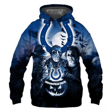 Indianapolis Colts 3D Hoodie Horror Sweatshirt