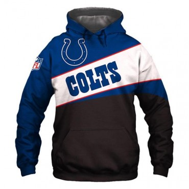 Indianapolis Colts 3D Hoodie Purple Sweatshirt