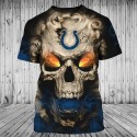 Indianapolis Colts 3D T-Shirt Skull