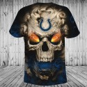 Indianapolis Colts 3D T-Shirt Skull