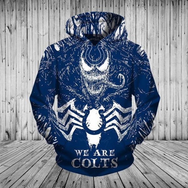 Indianapolis Colts Hoodie Horror Movie Venom