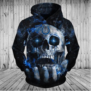 Indianapolis Colts Hoodie Hot Skull