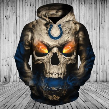 Indianapolis Colts Hoodie Skull