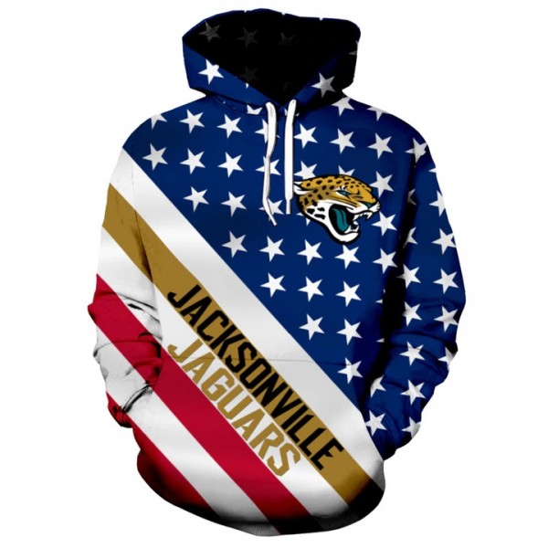 Jacksonville Jaguars 3D Hoodie Cool Flag