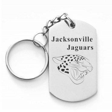 Jacksonville Jaguars Titanium Steel Keychain