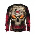 Kansas City Chiefs 3D Hoodie Cool Skull