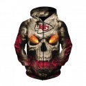 Kansas City Chiefs 3D Hoodie Cool Skull