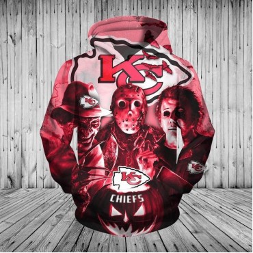 Kansas City Chiefs 3D Hoodie Halloween