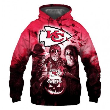 Kansas City Chiefs 3D Hoodie Horror Sweatshirt