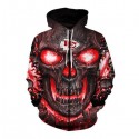 Kansas City Chiefs 3D Hoodie Nice Skull