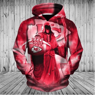 Kansas City Chiefs 3D Hoodie Red