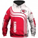 Kansas City Chiefs 3D Hoodie Red White