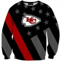 Kansas City Chiefs Hoodie 3D Black Flag