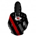 Kansas City Chiefs Hoodie 3D Black Flag