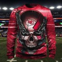 Kansas City Chiefs Hoodie 3D Chains Skull