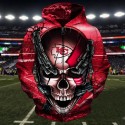 Kansas City Chiefs Hoodie 3D Chains Skull