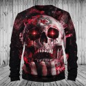 Kansas City Chiefs Hoodie 3D Hot Skull