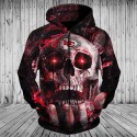 Kansas City Chiefs Hoodie 3D Hot Skull