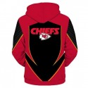 Kansas City Chiefs Hoodie 3D Red Black