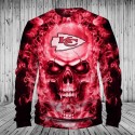 Kansas City Chiefs Hoodie 3D Skull