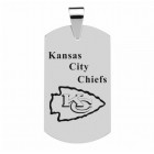 Kansas City Chiefs Titanium Steel Dog Tag