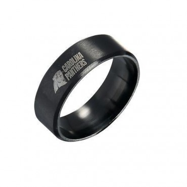 Limited Edition Carolina Panthers Titanium Steel Ring