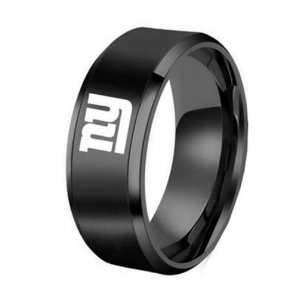 Limited Edition New York Giants Titanium Steel Ring