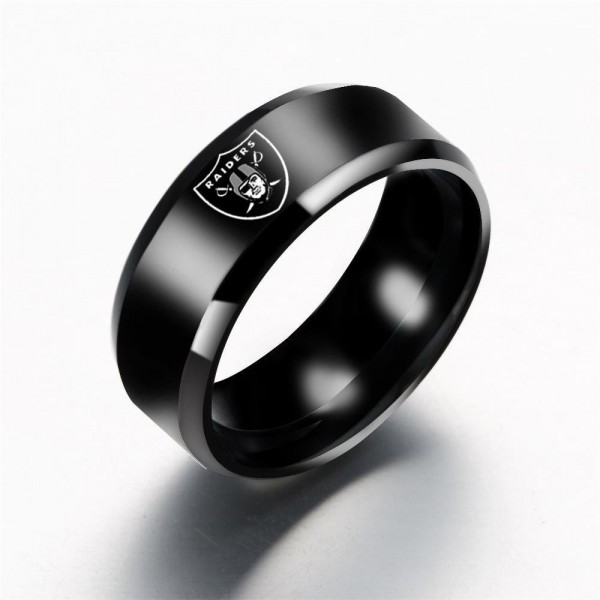 Limited Edition Oakland Raiders Titanium Steel Ring