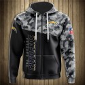 Los Angeles Chargers 3D Hoodie Black