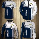 Los Angeles Chargers 3D Hoodie Blue and White