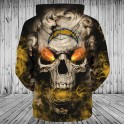 Los Angeles Chargers 3D Hoodie Hot Skull