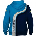 Los Angeles Chargers 3D Hoodie New Blue