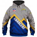 Los Angeles Chargers 3D Hoodie Right Angle