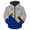 Los Angeles Chargers 3D Hoodie Right Angle