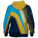 Los Angeles Chargers 3D Hoodie Stripe