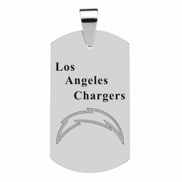 Los Angeles Chargers Titanium Steel Dog Tag