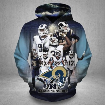 Los Angeles Rams 3D Hoodie Awesome