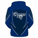 Los Angeles Rams 3D Hoodie Classic Blue