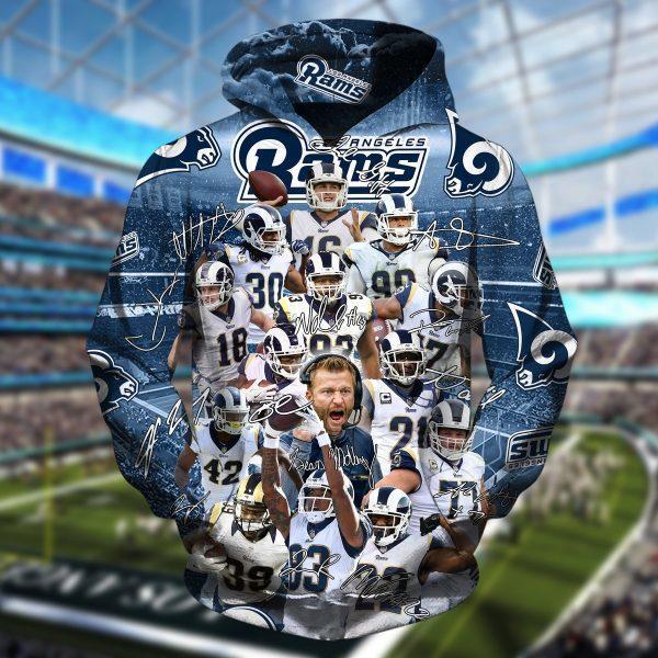 Los Angeles Rams 3D Hoodie Classic Teams