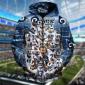 Los Angeles Rams 3D Hoodie Classic Teams