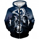 Los Angeles Rams 3D Hoodie Halloween Sweatshirt