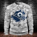 Los Angeles Rams 3D Hoodie Ice