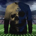 Los Angeles Rams 3D Hoodie Skull