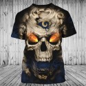 Los Angeles Rams 3D T-Shirt Skull