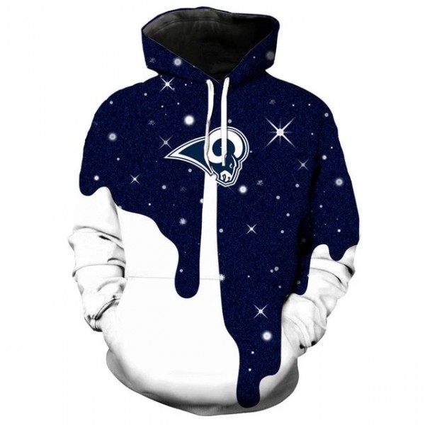 Los Angeles Rams Night 3D Hoodies