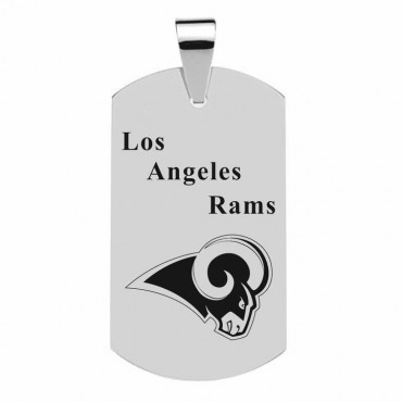 Los Angeles Rams Titanium Steel Dog Tag