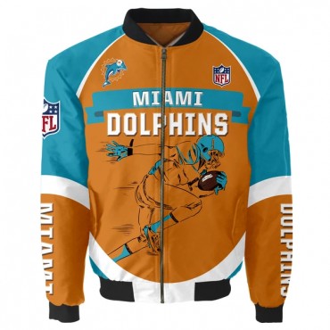 Miami Dolphins 3D Bomber Jacket