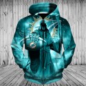 Miami Dolphins 3D Hoodie Death Skull