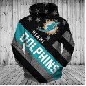 Miami Dolphins 3D Hoodie Flag New