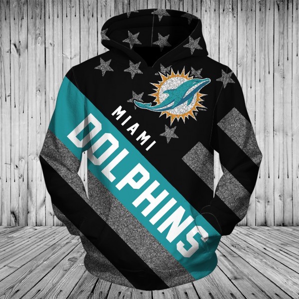 Miami Dolphins 3D Hoodie Flag New